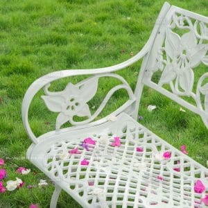 Ghế băng nhôm đúc cho sân vườn biệt thự GCV-NHTK