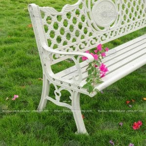 Ghế công viên nhôm đúc cho sân vườn biệt thự GCV-NVMTK