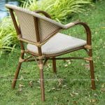 Ghế cà phê mây nhựa ngoài trời GL-D15K