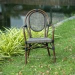 Ghế cà phê sân vườn cao cấp khung nhôm lưới textilene GL01