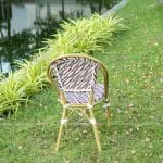 Chi tiết mặt sau ghế cà phê sân vườn nhập khẩu GL04-R